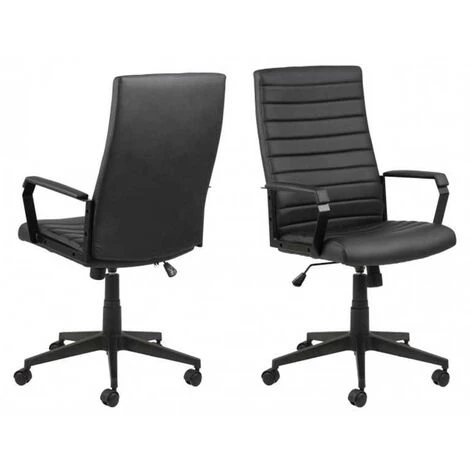 Chaise De Bureau BOBOCHIC - Chaise De Bureau Charly Noir - Noir 3 Chaise De Bureau BOBOCHIC - Chaise De Bureau Charly Noir - Noir