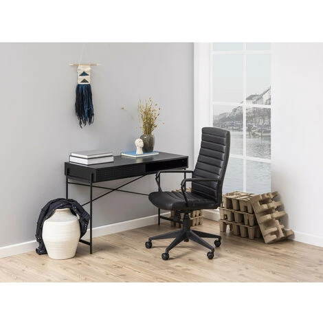 Chaise De Bureau BOBOCHIC - Chaise De Bureau Charly Noir - Noir 4 Chaise De Bureau BOBOCHIC - Chaise De Bureau Charly Noir - Noir – Image 2
