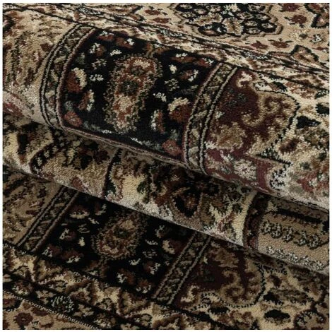 Tapis BOBOCHIC - Tapis Poils Courts CASABLANCA 2 Motif Oriental 80x150 Noir - Noir 7 Tapis BOBOCHIC - Tapis Poils Courts CASABLANCA 2 Motif Oriental 80x150 Noir - Noir – Image 5