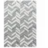 Tapis BOBOCHIC - Tapis Poils Courts BERKO Motif Graphique 80x80 Gris - Gris -BOBOCHIC Soldes 2022 34185250 1
