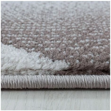 Tapis BOBOCHIC - Tapis Poils Courts LOTTEN Motif Graphique 80x150 Marron - Marron 5 Tapis BOBOCHIC - Tapis Poils Courts LOTTEN Motif Graphique 80x150 Marron - Marron – Image 3