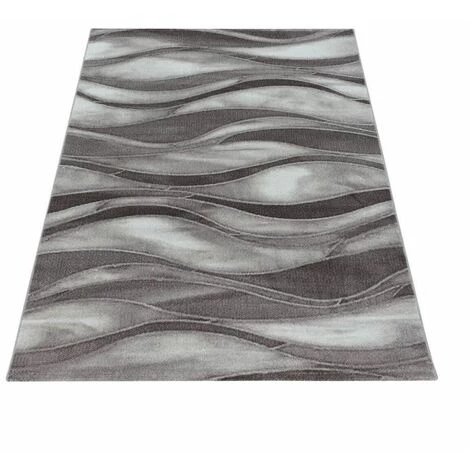 Tapis BOBOCHIC - Tapis Poils Courts PETTER Motif Graphique 120x170 Marron - Marron 4 Tapis BOBOCHIC - Tapis Poils Courts PETTER Motif Graphique 120x170 Marron - Marron – Image 2