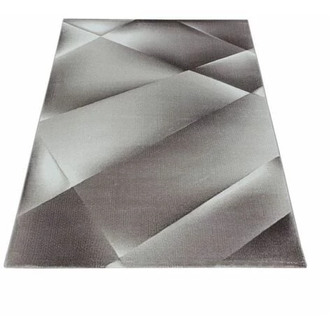 Tapis BOBOCHIC - Tapis Poils Courts KYETO Motif Graphique 80x150 Marron - Marron 4 Tapis BOBOCHIC - Tapis Poils Courts KYETO Motif Graphique 80x150 Marron - Marron – Image 2