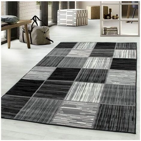 Tapis BOBOCHIC - Tapis Poils Courts METIO Motif Graphique 80x150 Noir - Noir 3 Tapis BOBOCHIC - Tapis Poils Courts METIO Motif Graphique 80x150 Noir - Noir