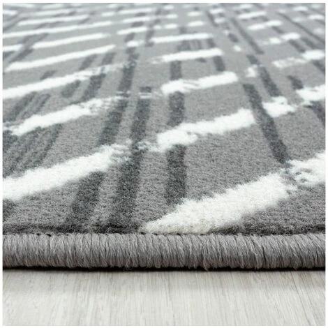 Tapis BOBOCHIC - Tapis Poils Courts IRMA Motif Graphique 120x170 Gris - Gris 6 Tapis BOBOCHIC - Tapis Poils Courts IRMA Motif Graphique 120x170 Gris - Gris â Image 4