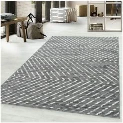 Tapis BOBOCHIC - Tapis Poils Courts IRMA Motif Graphique 60x100 Gris - Gris 8 Tapis BOBOCHIC - Tapis Poils Courts IRMA Motif Graphique 60x100 Gris - Gris -BOBOCHIC Soldes 2022 35569758 2