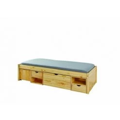 Lit Enfant BOBOCHIC - Lit MARTIN 90x200 Cm Bois Massif - Bois