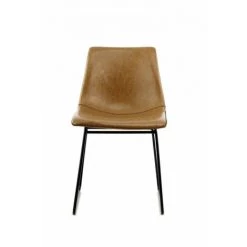 Chaise Et Fauteuil De Table BOBOCHIC - Lot De 2 Chaises De Table INES Marron Clair - Marron Clair