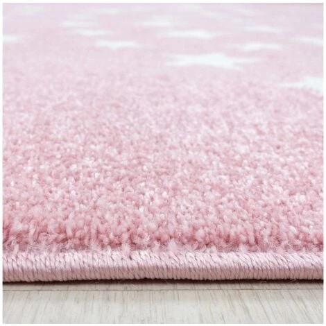 Tapis Enfant BOBOCHIC - Tapis Enfant Poils Courts REVIO Imprimé 80x150 Rose - Rose 5 Tapis Enfant BOBOCHIC - Tapis Enfant Poils Courts REVIO Imprimé 80x150 Rose - Rose – Image 3