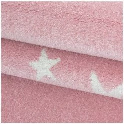 Tapis Enfant BOBOCHIC - Tapis Enfant Poils Courts REVIO Imprimé 120x120 Rose -BOBOCHIC Soldes 2022 37471140 5