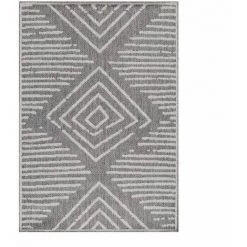 Tapis D'extérieur BOBOCHIC - Tapis D'exterieur AMAZ Motif Graphique 60x100 Rose - Rose