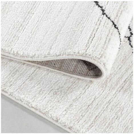 Tapis BOBOCHIC - Tapis Poils Courts GANA Motif Berbère 80x150 Crème - Crème 6 Tapis BOBOCHIC - Tapis Poils Courts GANA Motif Berbère 80x150 Crème - Crème – Image 4