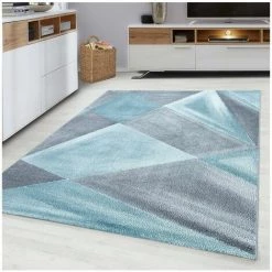 Tapis BOBOCHIC - Tapis Poils Courts VELMA Motif Graphique 160x230 Bleu - Bleu 8 Tapis BOBOCHIC - Tapis Poils Courts VELMA Motif Graphique 160x230 Bleu - Bleu -BOBOCHIC Soldes 2022 37471216 2