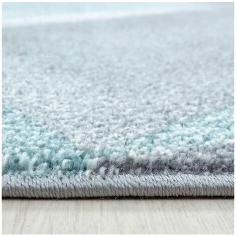 Tapis BOBOCHIC - Tapis Poils Courts VELMA Motif Graphique 160x230 Bleu - Bleu 5 Tapis BOBOCHIC - Tapis Poils Courts VELMA Motif Graphique 160x230 Bleu - Bleu â Image 3