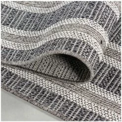 Tapis D'extérieur BOBOCHIC - Tapis D'extérieur ZANI Motif Graphique 60x100 Gris - Gris -BOBOCHIC Soldes 2022 37471254 4