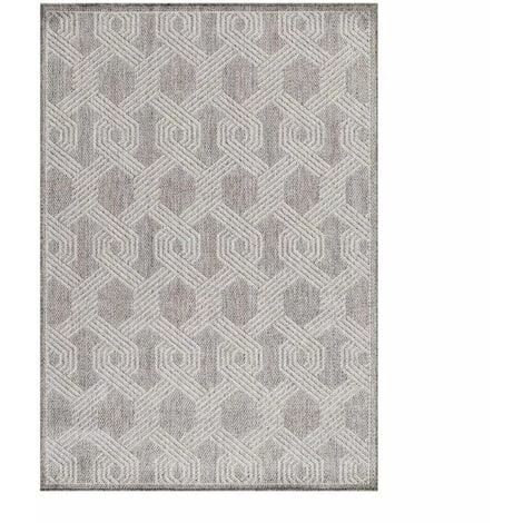 Tapis D'extérieur BOBOCHIC - Tapis D'extérieur KAZEO Motif Graphique 60x100 Gris - Gris 3 Tapis D'extérieur BOBOCHIC - Tapis D'extérieur KAZEO Motif Graphique 60x100 Gris - Gris