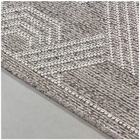 Tapis D'extérieur BOBOCHIC - Tapis D'extérieur KAZEO Motif Graphique 60x100 Gris - Gris 5 Tapis D'extérieur BOBOCHIC - Tapis D'extérieur KAZEO Motif Graphique 60x100 Gris - Gris – Image 3