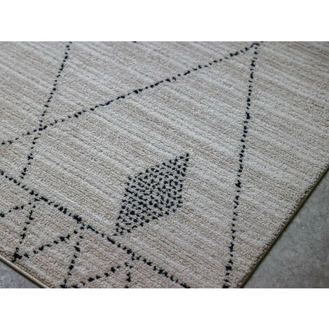 Tapis BOBOCHIC - Tapis Poils Courts RAYA Motif Berbère 80x150 Crème - Crème 6 Tapis BOBOCHIC - Tapis Poils Courts RAYA Motif Berbère 80x150 Crème - Crème – Image 4