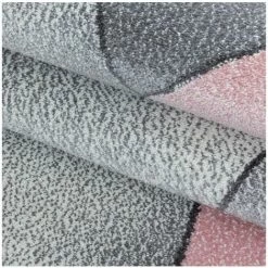 Tapis BOBOCHIC - Tapis Poils Courts FIORI Motif Graphique 120x170 Rose - Rose -BOBOCHIC Soldes 2022 37535207 5