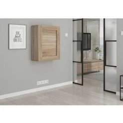 Bureau BOBOCHIC - Bureau Mural Rabattable THEODORE Chêne - Chêne -BOBOCHIC Soldes 2022 38366669 3