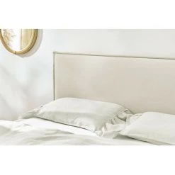 Lit BOBOCHIC - Lit 180x200 Cm CARA Avec Lattes Massives Pieds En Bois Naturel 180x200 Beige - Beige -BOBOCHIC Soldes 2022 39493342 5