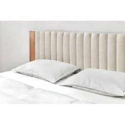 Lit BOBOCHIC - Lit 140x190 Cm SELENA Avec Lattes Massives Pieds En Bois Wengé 140x190 Beige - Beige -BOBOCHIC Soldes 2022 39493370 5