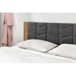 Lit BOBOCHIC - Lit 140x190 Cm LEONA Avec Lattes Massives Pieds En Bois Naturel 140x190 Gris Anthracite - Gris Anthracite 11 Lit BOBOCHIC - Lit 140x190 Cm LEONA Avec Lattes Massives Pieds En Bois Naturel 140x190 Gris Anthracite - Gris Anthracite -BOBOCHIC Soldes 2022 39493389 5