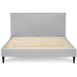 Lit BOBOCHIC - Lit 180x200 Cm SARY Avec Pochettes Et Lattes Massives Pieds En Bois Wengé 180x200 Gris - Gris 9 Lit BOBOCHIC - Lit 180x200 Cm SARY Avec Pochettes Et Lattes Massives Pieds En Bois Wengé 180x200 Gris - Gris -BOBOCHIC Soldes 2022 39493396 4