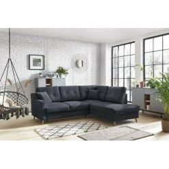 Canapés D'angle L Convertibles BOBOCHIC - Canapé D'angle L Convertible SWEDEN Angle Droit Gris Anthracite - Gris Anthracite 10 Canapés D'angle L Convertibles BOBOCHIC - Canapé D'angle L Convertible SWEDEN Angle Droit Gris Anthracite - Gris Anthracite -BOBOCHIC Soldes 2022 39673072 4