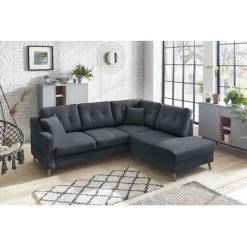 Canapés D'angle L Convertibles BOBOCHIC - Canapé D'angle L Convertible SWEDEN Angle Droit Gris Anthracite - Gris Anthracite 11 Canapés D'angle L Convertibles BOBOCHIC - Canapé D'angle L Convertible SWEDEN Angle Droit Gris Anthracite - Gris Anthracite -BOBOCHIC Soldes 2022 39673072 5