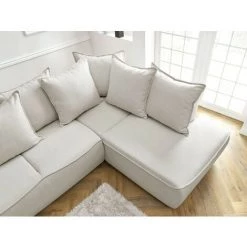 Bobochic Leon - Canapé D'angle Convertible - Avec Coffre - Style Contemporain - 5 Places - Droit Couleur - Beige - Beige 11 Bobochic Leon - Canapé D'angle Convertible - Avec Coffre - Style Contemporain - 5 Places - Droit Couleur - Beige - Beige -BOBOCHIC Soldes 2022 39948479 5