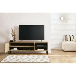 Meubles TV BOBOCHIC - Meuble TV 180 Cm ALVANA Chêne Et Noir - Chêne Et Noir 10 Meubles TV BOBOCHIC - Meuble TV 180 Cm ALVANA Chêne Et Noir - Chêne Et Noir -BOBOCHIC Soldes 2022 40256241 4