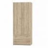 Armoires BOBOCHIC - Armoire 74cm 2 Portes 2 Tiroirs CLARA Bois Naturel - Bois Naturel -BOBOCHIC Soldes 2022 40744649 1