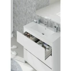 BOBOCHIC Meuble De Salle De Bain 80cm ORION - Blanc -BOBOCHIC Soldes 2022 40744674 4