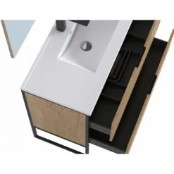 BOBOCHIC Ensemble De Salle De Bain 100 Cm Avec Colonne MAWA Chêne Clair - Bois Naturel 11 BOBOCHIC Ensemble De Salle De Bain 100 Cm Avec Colonne MAWA Chêne Clair - Bois Naturel -BOBOCHIC Soldes 2022 40744693 5