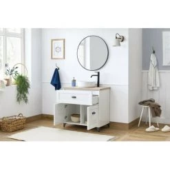BOBOCHIC Meuble De Salle De Bain 80cm DANAE - Blanc -BOBOCHIC Soldes 2022 40744696 3