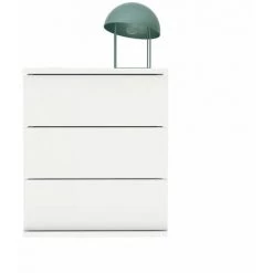 Table De Chevet BOBOCHIC - Chevet 3 Tiroirs LINA Blanc - Blanc -BOBOCHIC Soldes 2022 40744702 4