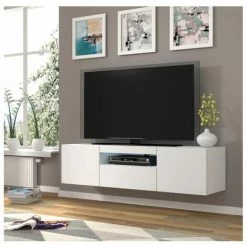 Meubles TV BOBOCHIC - Meuble TV 150 Cm ASTRID Blanc - Blanc -BOBOCHIC Soldes 2022 41902001 2