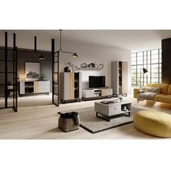 Tables Basses BOBOCHIC - Table Basse AVIONA Gris Et Noir - Gris -BOBOCHIC Soldes 2022 42426461 3