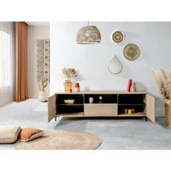 Meubles TV BOBOCHIC - Meuble TV 180 Cm JULES Chêne - Bois Naturel 11 Meubles TV BOBOCHIC - Meuble TV 180 Cm JULES Chêne - Bois Naturel -BOBOCHIC Soldes 2022 44651506 5