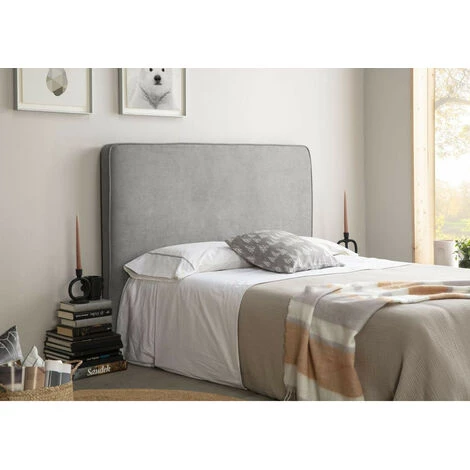 Tête De Lit BOBOCHIC - Tête De Lit 200cm CLEO Gris Clair - Gris Clair 6 Tête De Lit BOBOCHIC - Tête De Lit 200cm CLEO Gris Clair - Gris Clair – Image 4