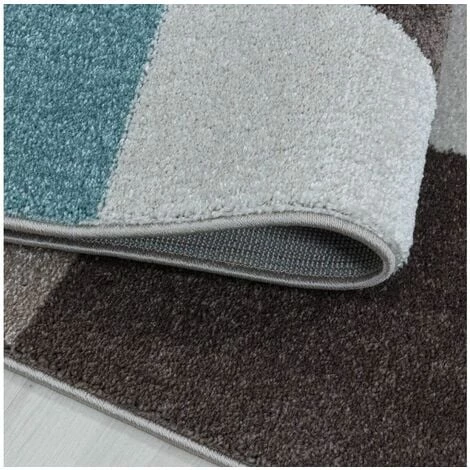 Tapis BOBOCHIC - Tapis Poils Courts FABUL Motif Graphique 80x150 Bleu - Bleu 6 Tapis BOBOCHIC - Tapis Poils Courts FABUL Motif Graphique 80x150 Bleu - Bleu – Image 4