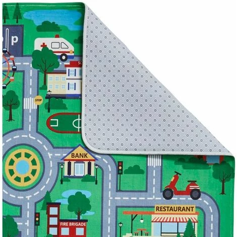 Tapis Enfant BOBOCHIC - Tapis Enfant Poils Courts PLAN KID Imprimé 100x150 Vert - Vert 4 Tapis Enfant BOBOCHIC - Tapis Enfant Poils Courts PLAN KID Imprimé 100x150 Vert - Vert â Image 2