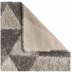 Tapis BOBOCHIC - Tapis Shaggy NOMA Motif Graphique 120x170 Gris - Gris -BOBOCHIC Soldes 2022 46523297 3