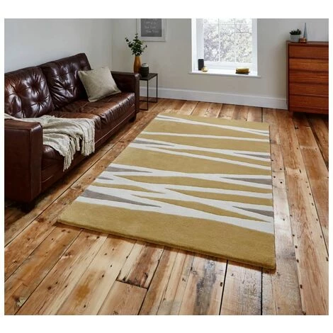 Tapis BOBOCHIC - Tapis Poils Courts CIRCLO Motif Graphique 150x230 Jaune - Jaune 4 Tapis BOBOCHIC - Tapis Poils Courts CIRCLO Motif Graphique 150x230 Jaune - Jaune – Image 2