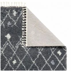 Tapis BOBOCHIC - Tapis Shaggy KRISATA Motif Berbère 80x150 Gris - Gris -BOBOCHIC Soldes 2022 46534961 3