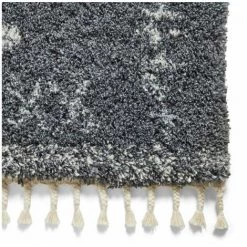 Tapis BOBOCHIC - Tapis Shaggy LEYKO Motif Berbère 120x170 Gris - Gris -BOBOCHIC Soldes 2022 46535068 4