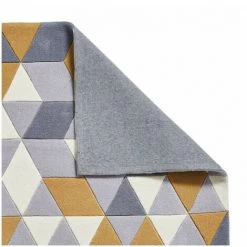 Tapis BOBOCHIC - Tapis Poils Courts RIDA Motif Graphique 120x170 Jaune - Jaune -BOBOCHIC Soldes 2022 46535091 3