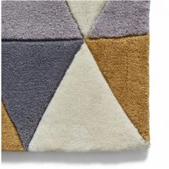 Tapis BOBOCHIC - Tapis Poils Courts RIDA Motif Graphique 120x170 Jaune - Jaune -BOBOCHIC Soldes 2022 46535091 4