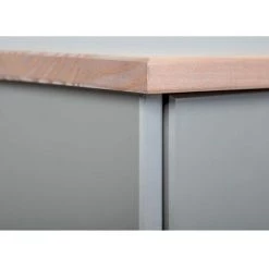 Buffets BOBOCHIC - Buffet SOLOGNE 130cm Gris Bois Massif - Gris -BOBOCHIC Soldes 2022 46739361 4